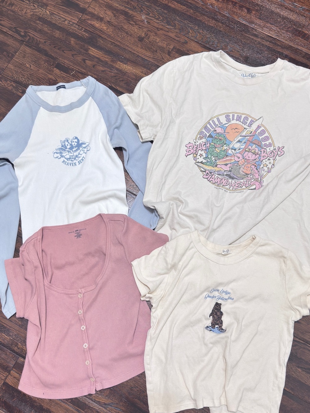 Brandy Melville Set of 4Tees/Baby Tees Bundle